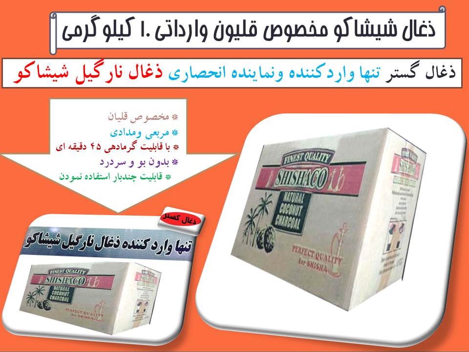 ذغال نارگیل شیشاکو عکس شماره 1