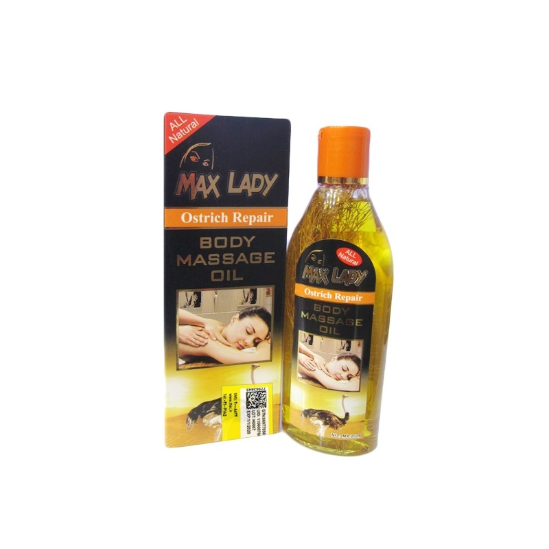 روغن ماساژ بدن حاوی روغن شترمرغ مکس لیدی max lady