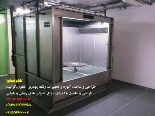 کابین کانوایری دوطرف پاشش